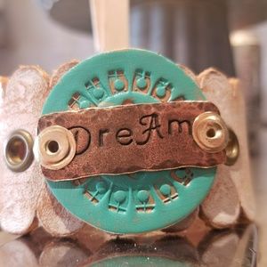 Leather cuff bracelet
